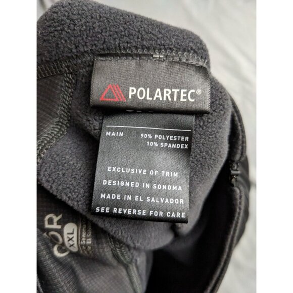 QOR Sweatshirt Gray Running 1/2 Zip Polyester Stretch Thumbhole Mens Size XXL - Picture 6 of 11